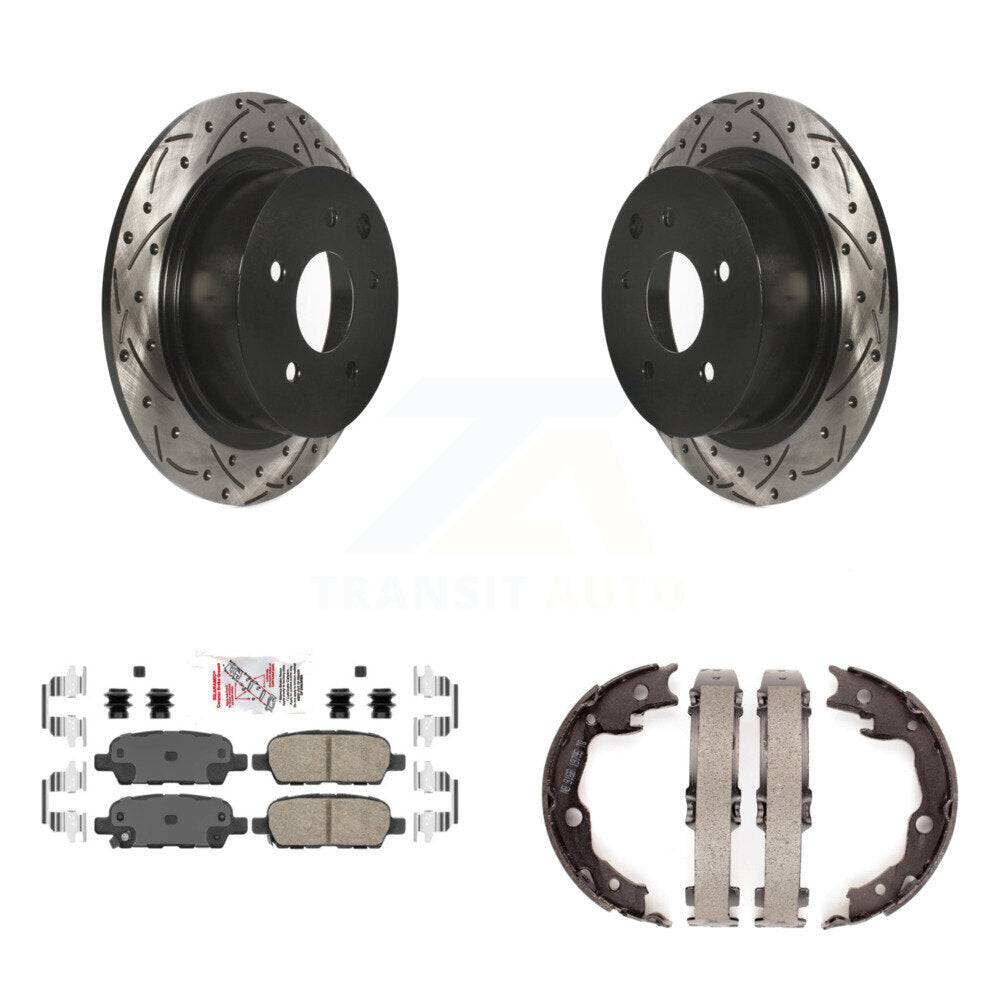 Transit Auto KDA-103532 Disc Brake Kit for 2007-2012 Nissan Sentra - Rear product image
