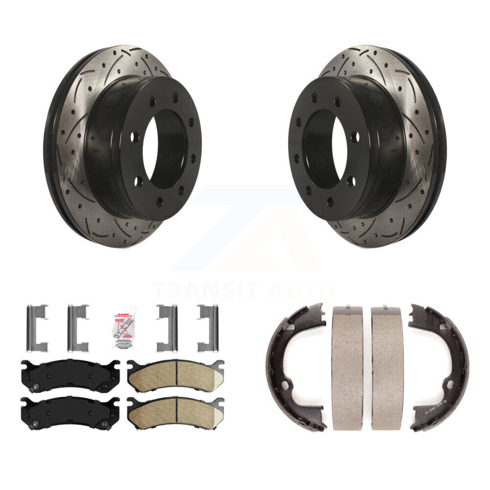 Transit Auto KDA-103544 Disc Brake Kit for 2007-2013 Chevrolet Silverado 2500 HD, Chevrolet Suburban 2500, GMC Sierra 2500 HD & more - Rear product image