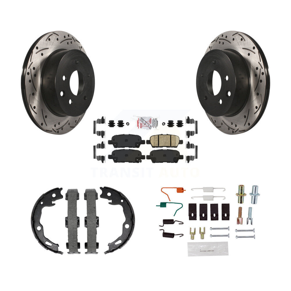 Transit Auto KDA-103547 Disc Brake Kit for 2014-2019 Nissan Rogue - Rear product image