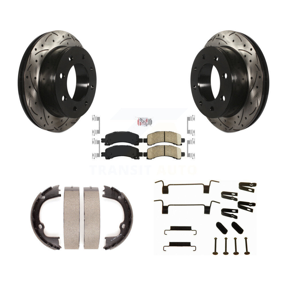 Transit Auto KDA-103548 Disc Brake Kit for 2008-2020 GMC Savana 2500, Chevrolet Express 2500, Chevrolet Express 3500 & more - Rear product image