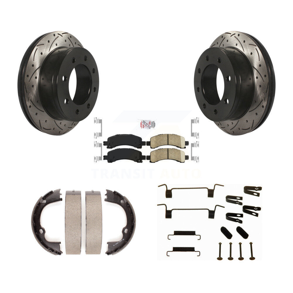 Transit Auto KDA-103550 Disc Brake Kit for 2008-2018 Chevrolet Express 2500, GMC Savana 2500, Chevrolet Express 3500 & more - Rear product image