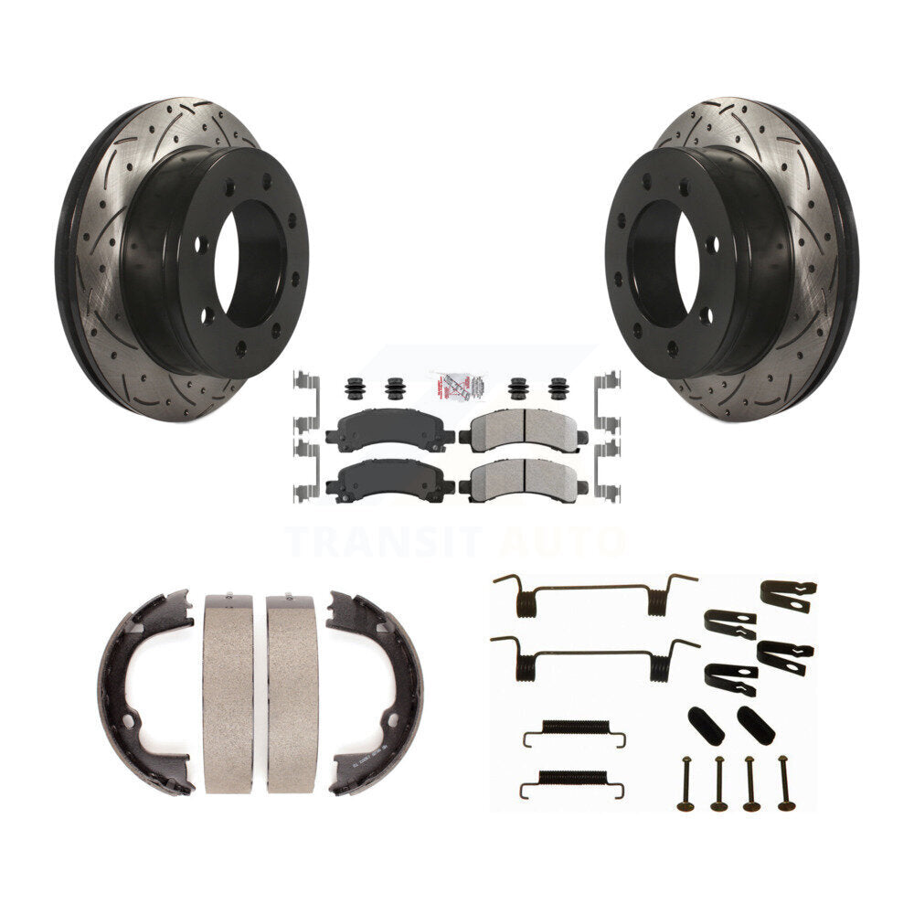 Transit Auto KDA-103551 Disc Brake Kit for 2008-2018 Chevrolet Express 2500, GMC Savana 2500, Chevrolet Express 3500 & more - Rear product image