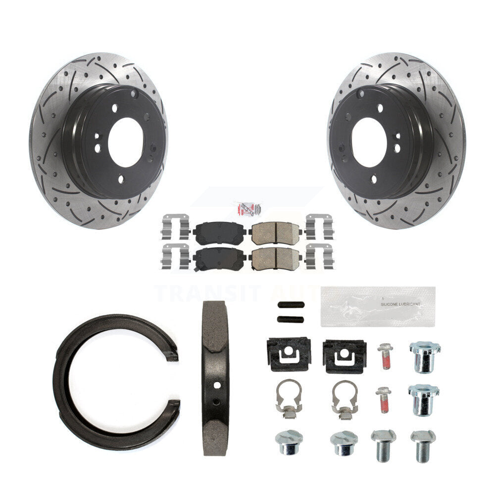 Transit Auto KDA-103562 Disc Brake Kit for 2014-2017 Hyundai Tucson, Hyundai Sonata, Kia Cadenza - Rear product image