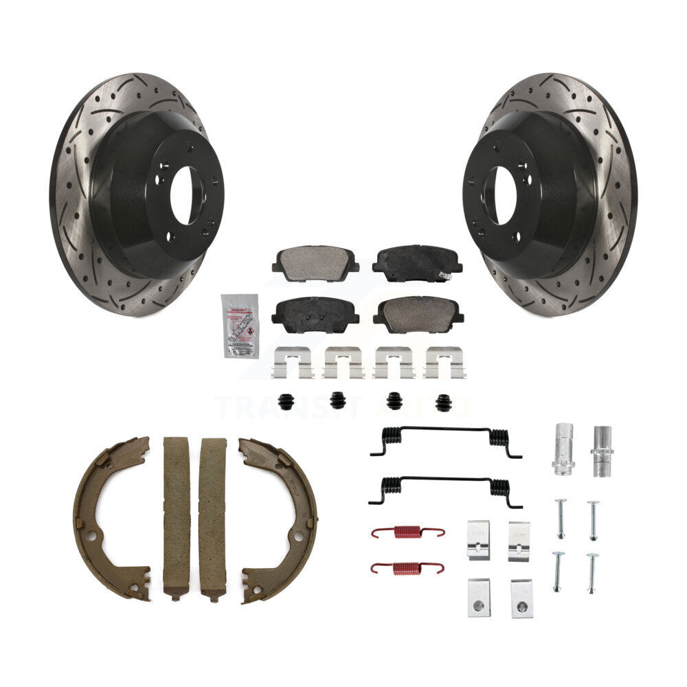 Transit Auto KDA-103563 Disc Brake Kit for 2013-2016 Hyundai Santa Fe XL, Kia Sorento, Hyundai Santa Fe & more - Rear product image