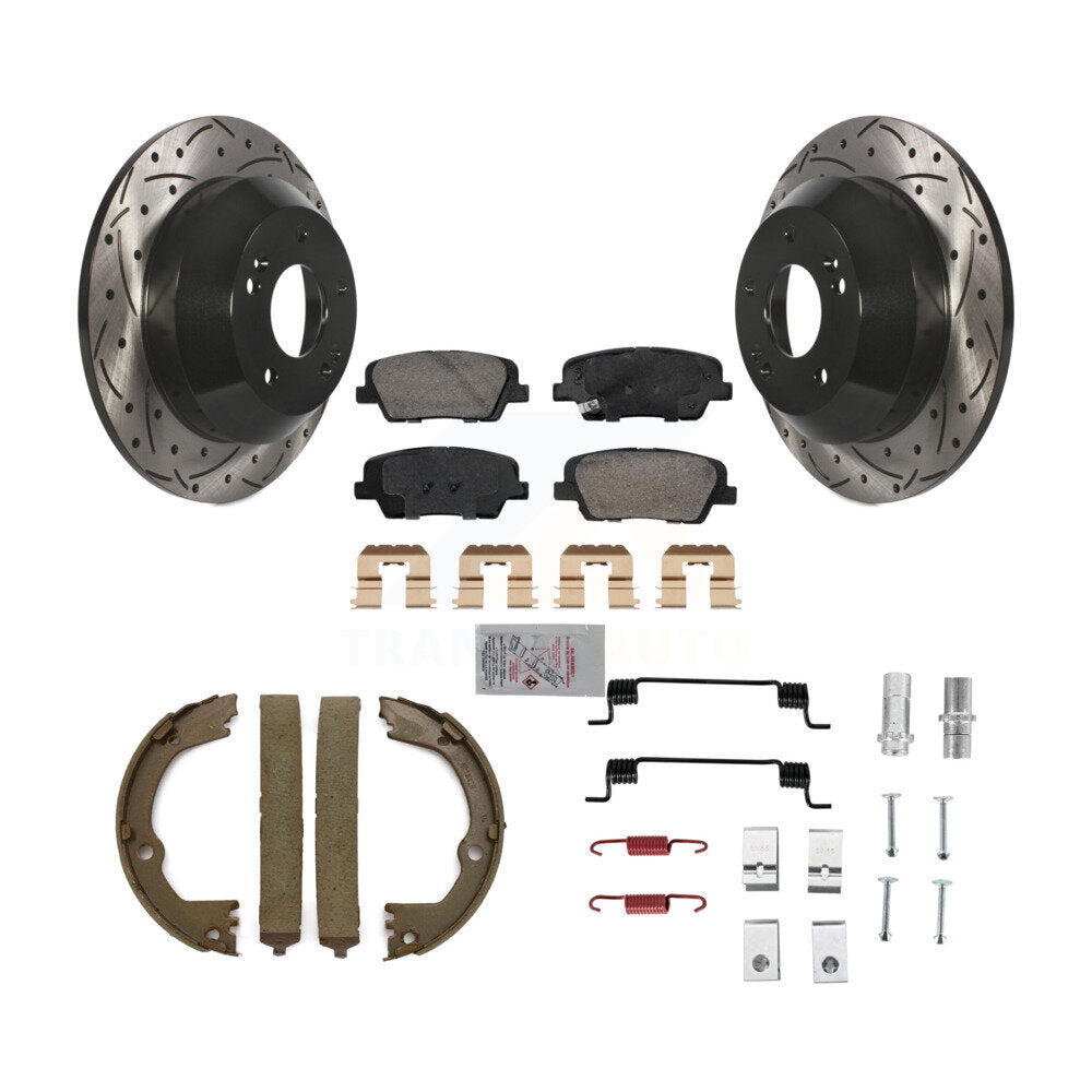 Transit Auto KDA-103564 Disc Brake Kit for 2013-2016 Hyundai Santa Fe XL, Kia Sorento, Hyundai Santa Fe & more - Rear product image