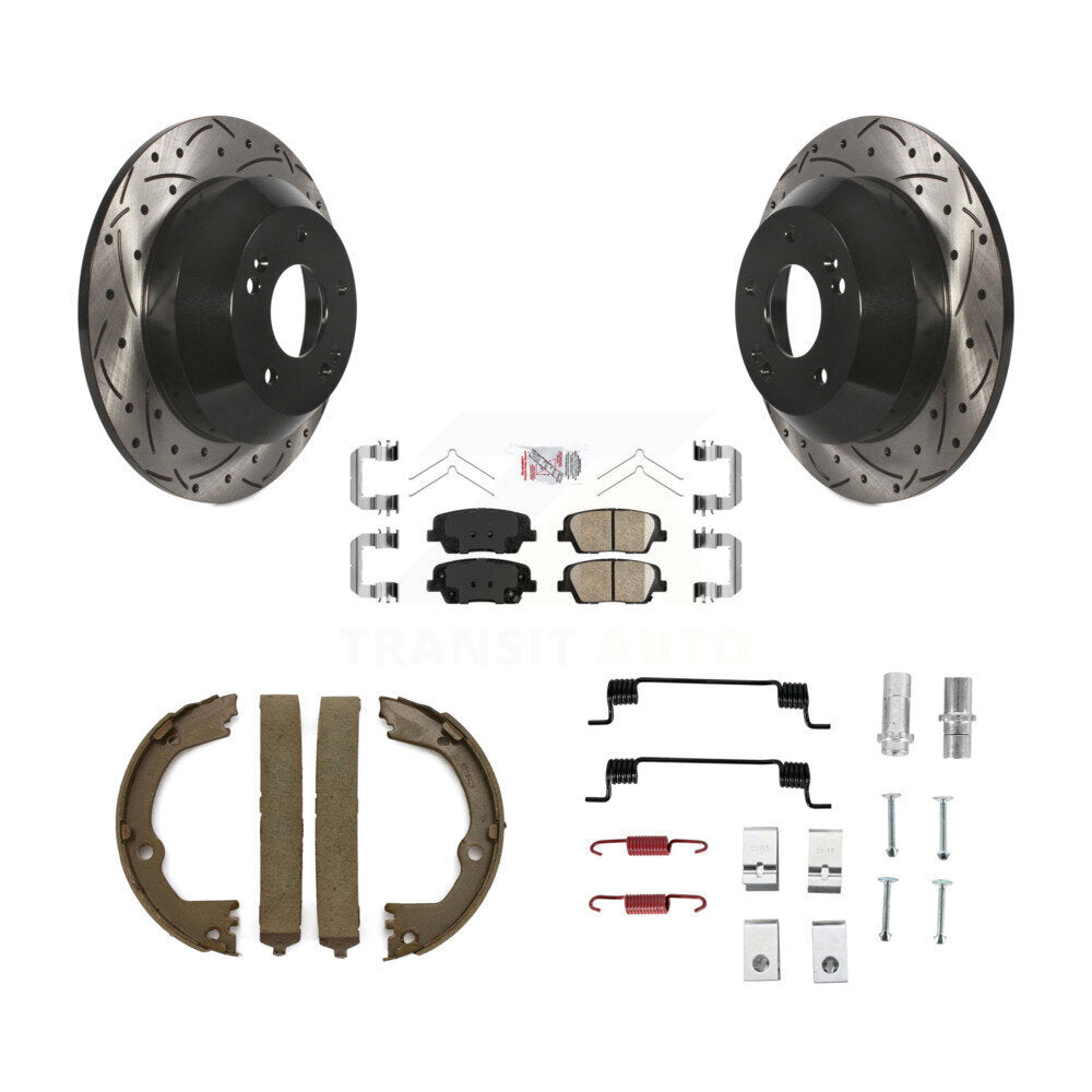 Transit Auto KDA-103565 Disc Brake Kit for 2014-2019 Hyundai Santa Fe XL, Hyundai Santa Fe, Hyundai Santa Fe Sport & more - Rear product image