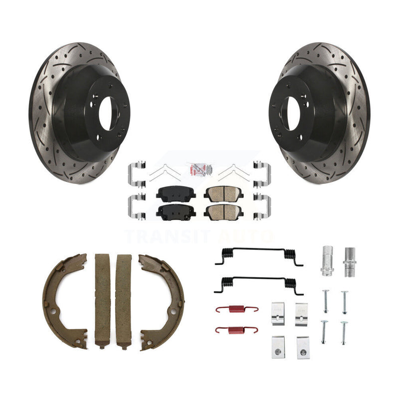 Transit Auto KDA-103565 Disc Brake Kit for 2014-2019 Hyundai Santa Fe XL, Hyundai Santa Fe, Hyundai Santa Fe Sport & more - Rear product image