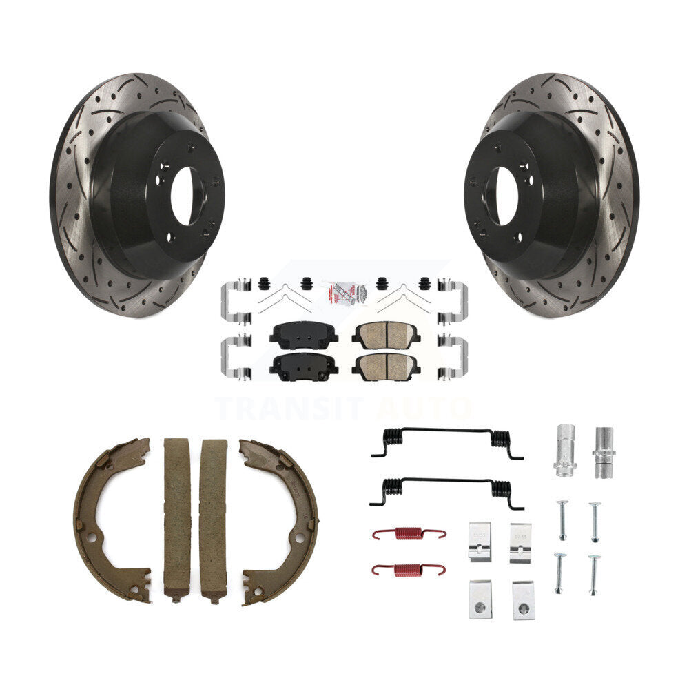 Transit Auto KDA-103566 Disc Brake Kit for 2014-2019 Hyundai Santa Fe XL, Hyundai Santa Fe, Hyundai Santa Fe Sport & more - Rear product image