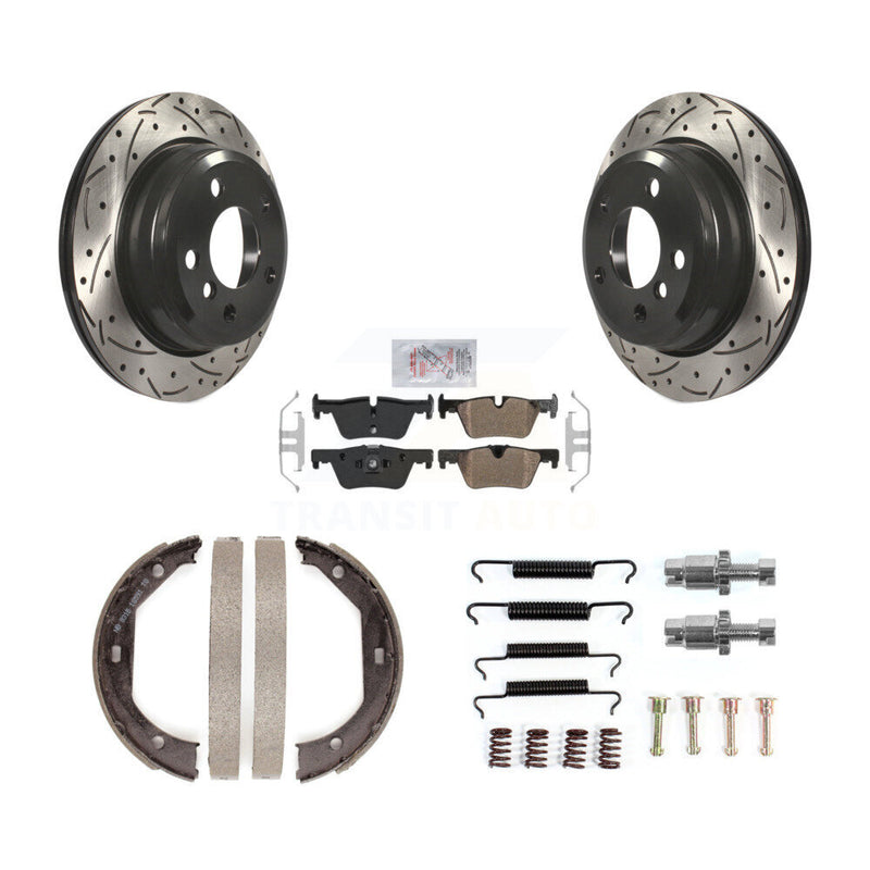 Transit Auto KDA-103571 Disc Brake Kit for 2013-2020 BMW 328d xDrive, BMW 330i, BMW 330i GT xDrive & more - Rear product image