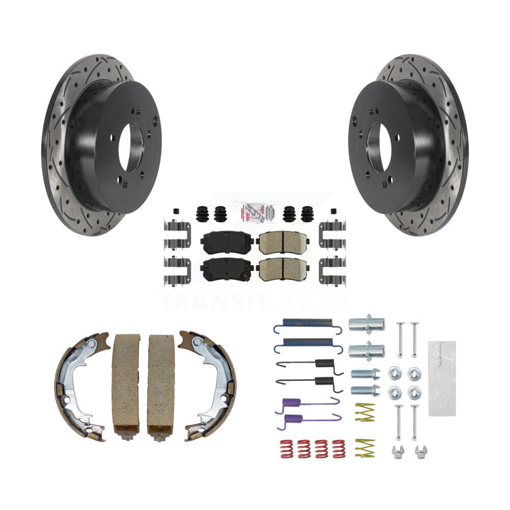 Transit Auto KDA-103584 Disc Brake Kit for 2010-2016 Kia Sportage, Hyundai Tucson - Rear product image