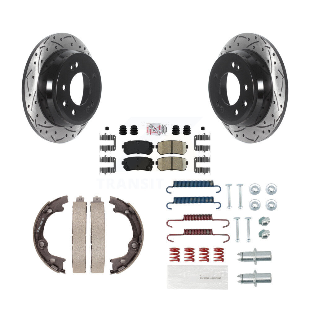 Transit Auto KDA-103586 Disc Brake Kit for 2010-2015 Hyundai Tucson - Rear product image