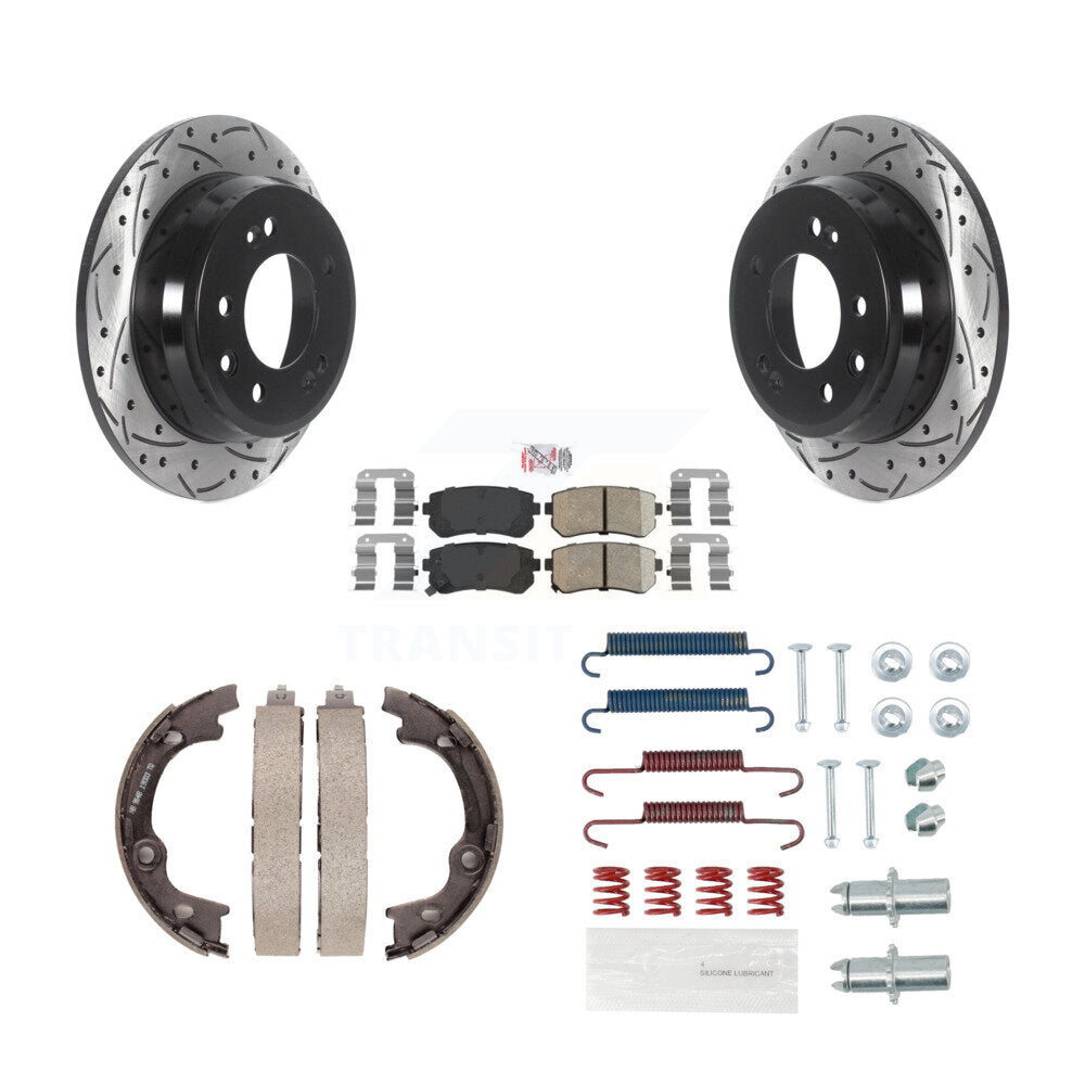 Transit Auto KDA-103587 Disc Brake Kit for 2010-2015 Hyundai Tucson - Rear product image