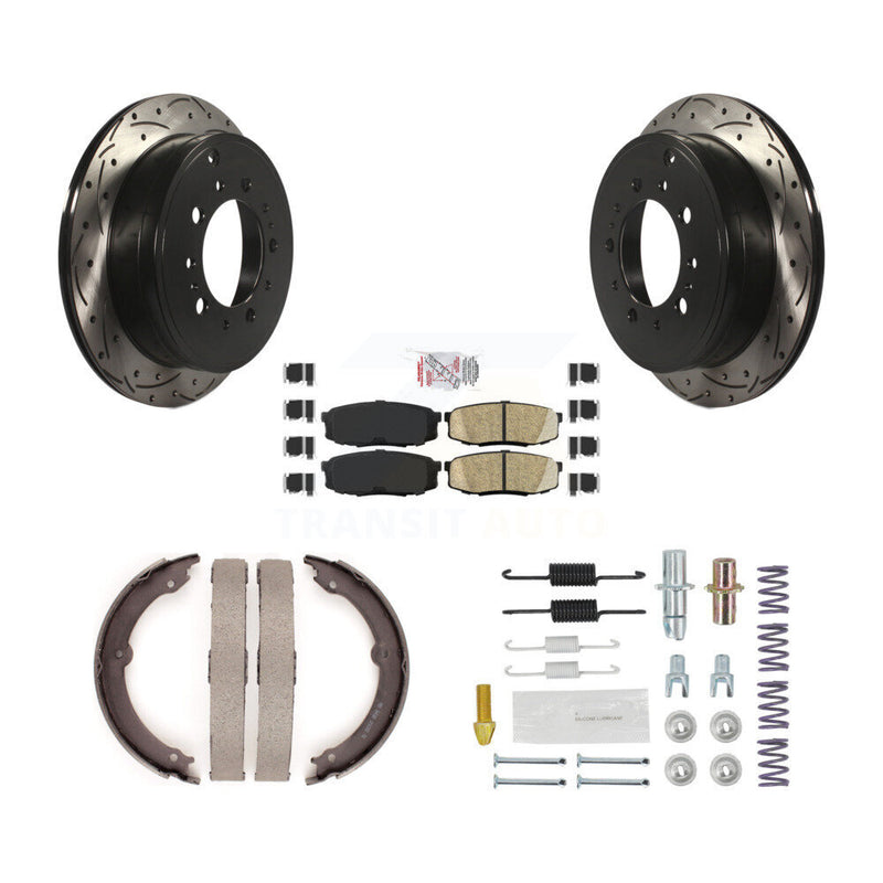 Transit Auto KDA-103590 Disc Brake Kit for 2007-2021 Lexus LX570, Toyota Land Cruiser, Toyota Sequoia & more - Rear product image