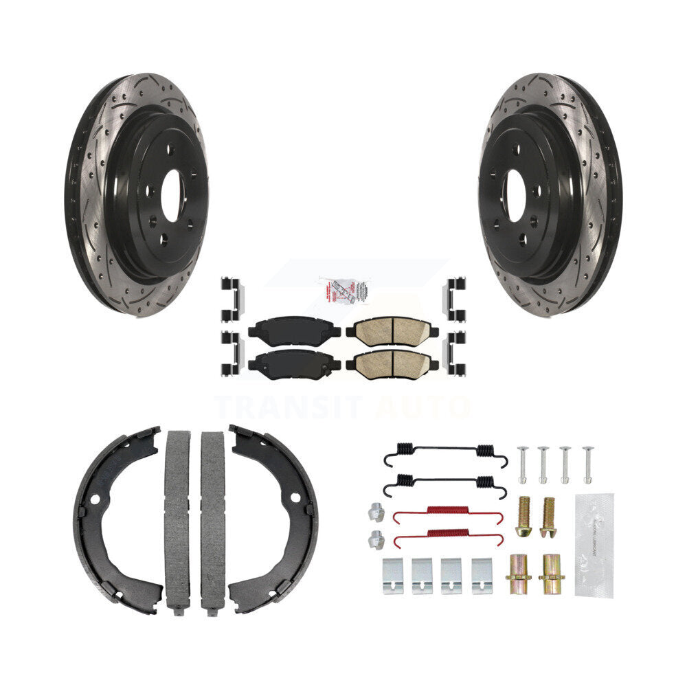 Transit Auto KDA-103594 Disc Brake Kit for 2008-2015 Cadillac CTS, Chevrolet Camaro - Rear product image