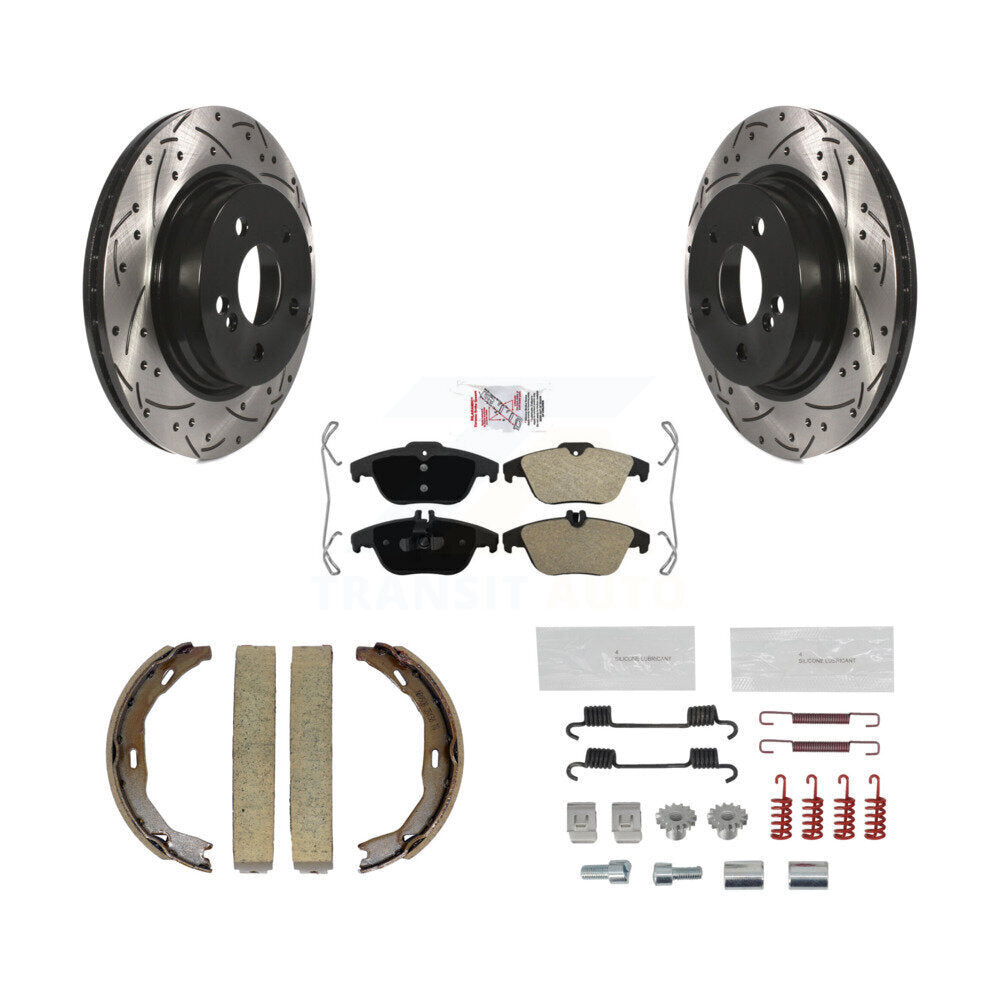 Transit Auto KDA-103602 Disc Brake Kit for 2008-2016 Mercedes-Benz C300, Mercedes-Benz E550, Mercedes-Benz C250 & more - Rear product image
