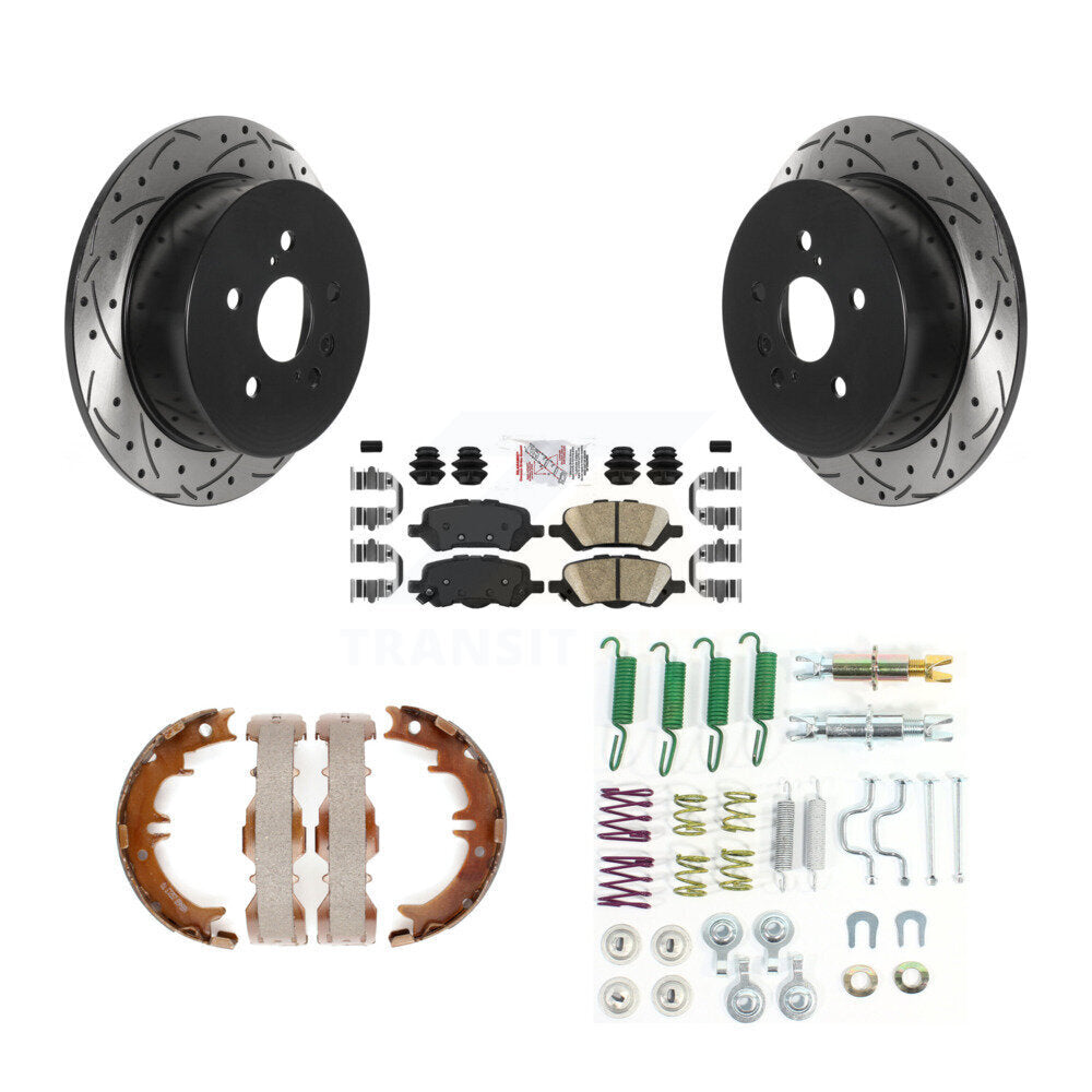 Transit Auto KDA-103614 Disc Brake Kit for 2009-2016 Toyota Venza - Rear product image