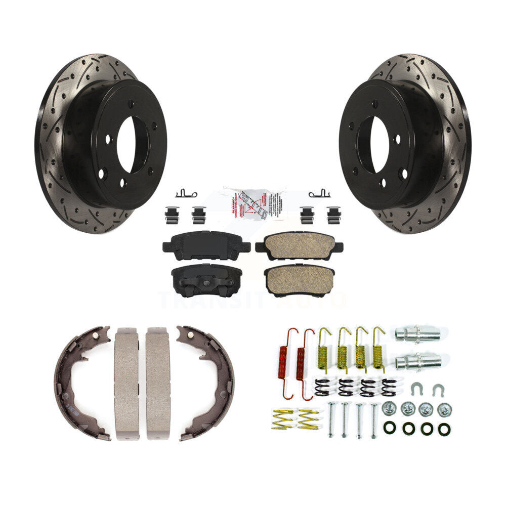 Transit Auto KDA-103643 Disc Brake Kit for 2007-2017 Jeep Compass, Jeep Patriot, Chrysler 200 & more - Rear product image