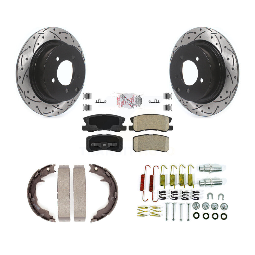 Transit Auto KDA-103644 Disc Brake Kit for 2007-2017 Jeep Compass, Jeep Patriot, Chrysler 200 & more - Rear product image