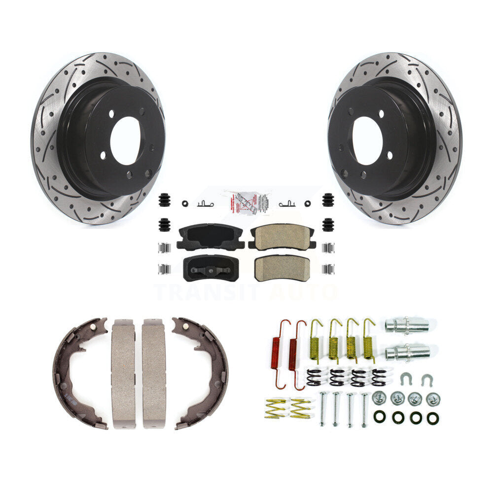 Transit Auto KDA-103645 Disc Brake Kit for 2007-2017 Jeep Compass, Jeep Patriot, Chrysler 200 & more - Rear product image