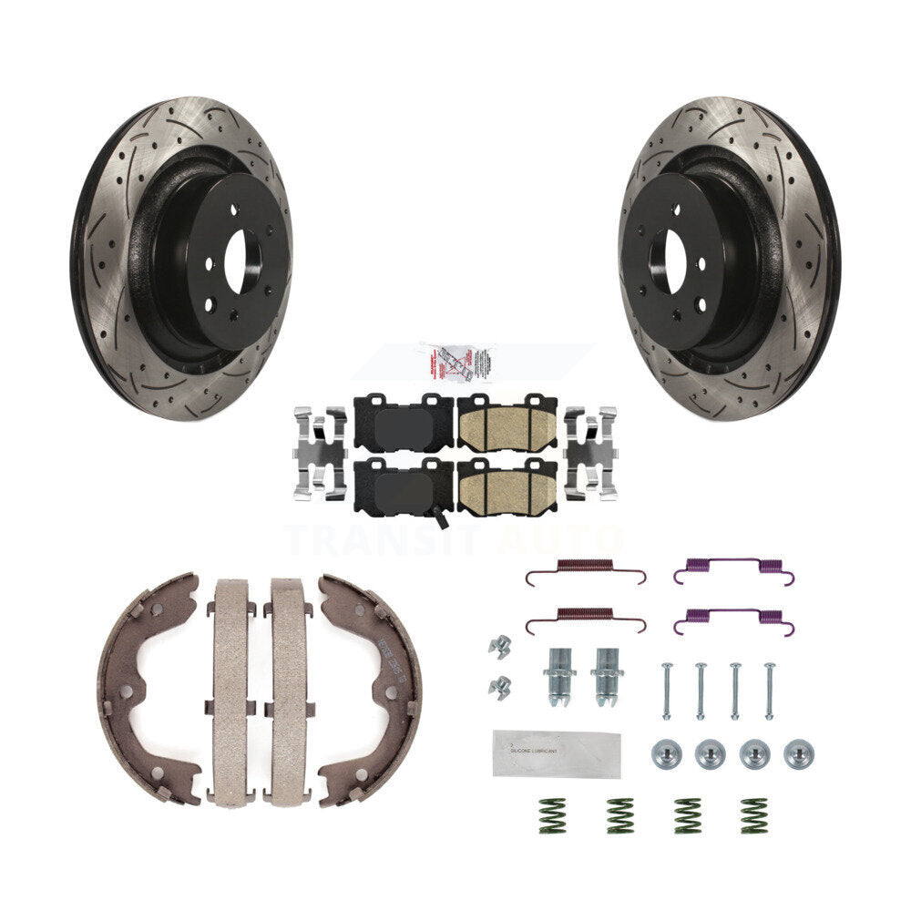Transit Auto KDA-103664 Disc Brake Kit for 2009-2016 INFINITI Q60, INFINITI G37, Nissan 370Z - Rear product image