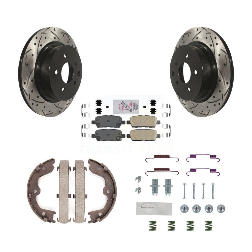 Transit Auto KDA-103666 Disc Brake Kit for 2005-2022 Nissan Maxima, INFINITI QX50, INFINITI EX37 & more - Rear product image