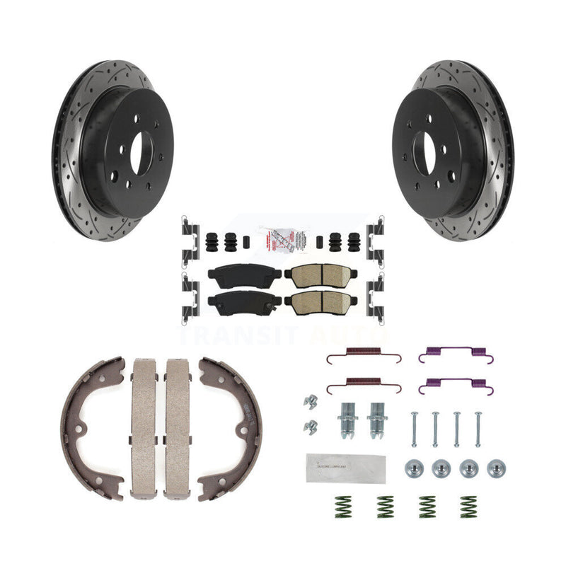 Transit Auto KDA-103668 Disc Brake Kit for 2005-2023 Nissan Xterra, Nissan Frontier - Rear product image