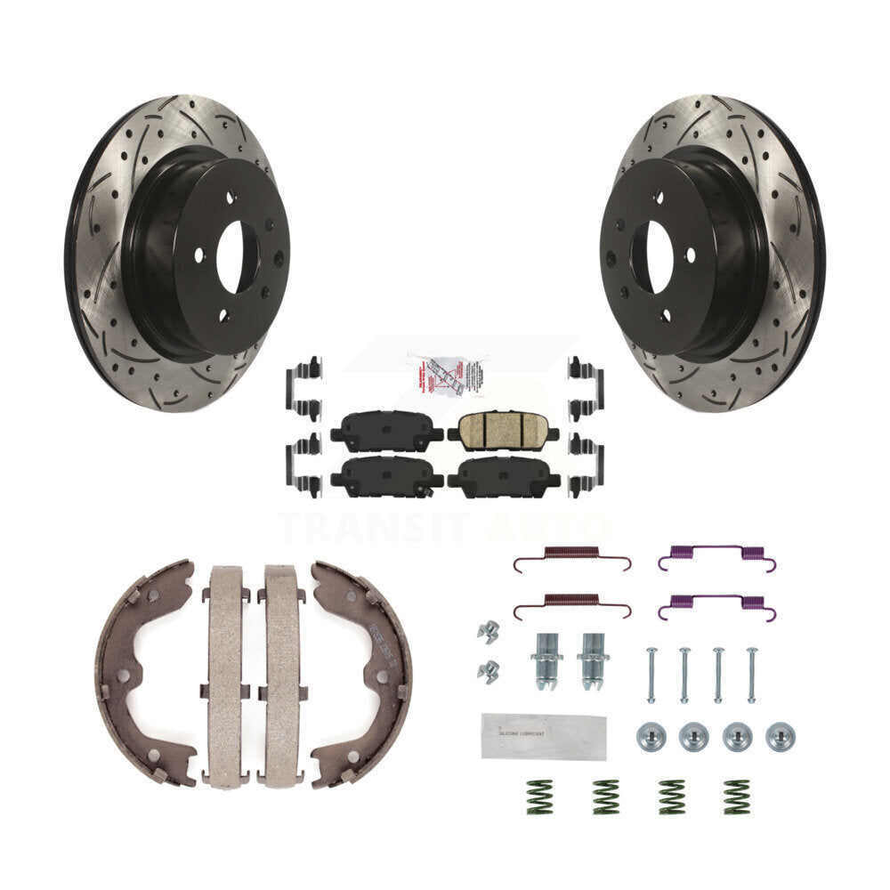 Transit Auto KDA-103669 Disc Brake Kit for 2005-2022 Nissan Maxima, INFINITI QX50, INFINITI EX37 & more - Rear product image