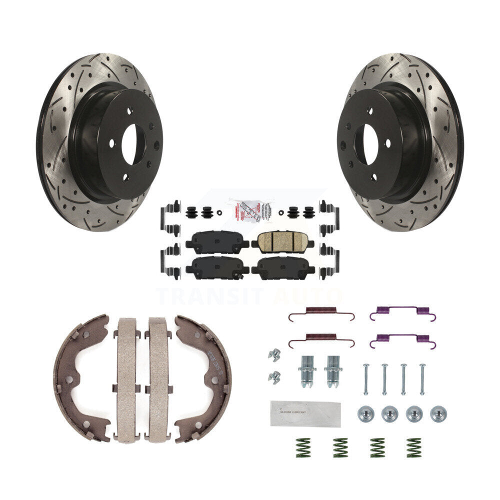 Transit Auto KDA-103670 Disc Brake Kit for 2005-2022 Nissan Maxima, INFINITI QX50, INFINITI EX37 & more - Rear product image