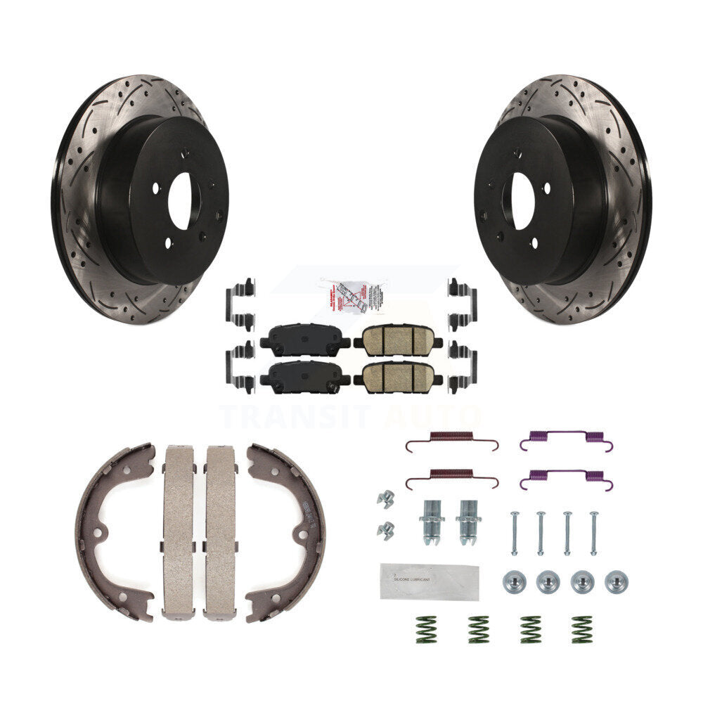 Transit Auto KDA-103671 Disc Brake Kit for 2009-2016 Nissan Quest, INFINITI JX35, Nissan Pathfinder & more - Rear product image