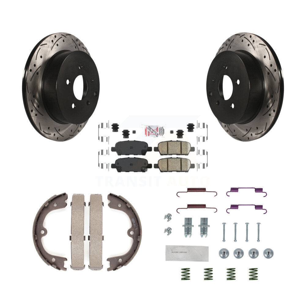 Transit Auto KDA-103672 Disc Brake Kit for 2009-2016 Nissan Quest, INFINITI JX35, Nissan Pathfinder & more - Rear product image