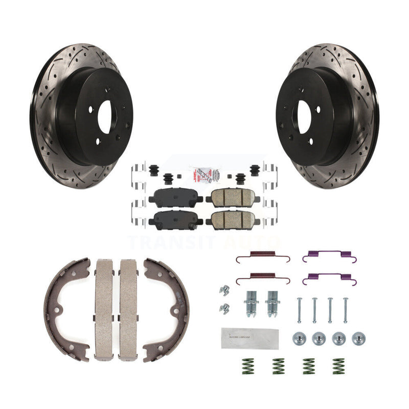 Transit Auto KDA-103672 Disc Brake Kit for 2009-2016 Nissan Quest, INFINITI JX35, Nissan Pathfinder & more - Rear product image