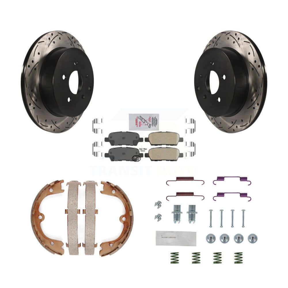 Transit Auto KDA-103694 Disc Brake Kit for 2004-2008 INFINITI FX35, INFINITI FX45, Nissan Quest - Rear product image