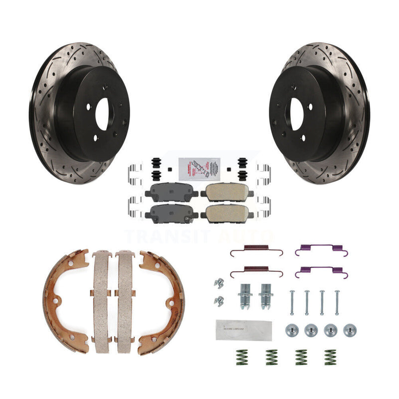 Transit Auto KDA-103695 Disc Brake Kit for 2004-2008 INFINITI FX35, INFINITI FX45, Nissan Quest - Rear product image