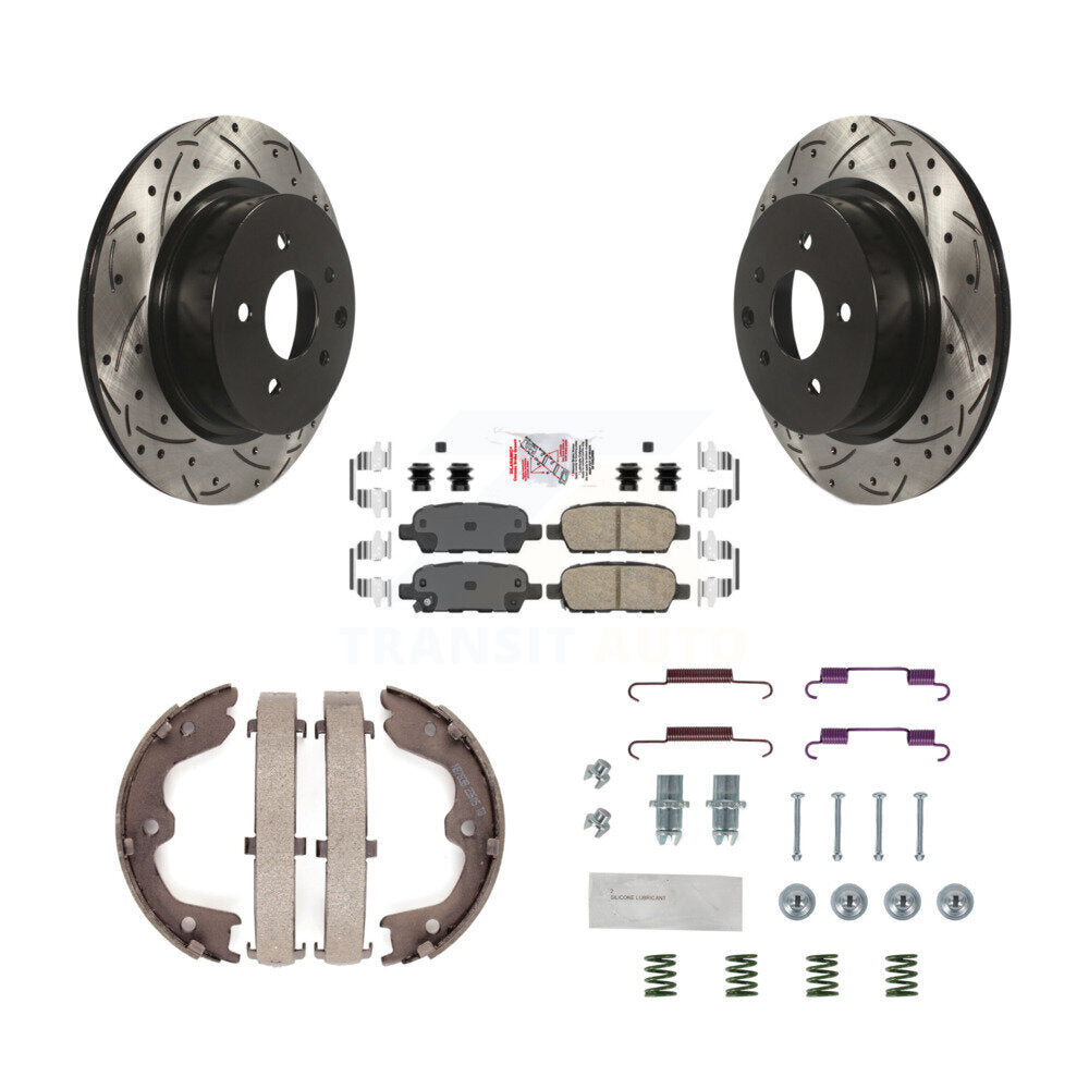 Transit Auto KDA-103697 Disc Brake Kit for 2008-2010 INFINITI M35, INFINITI M45, INFINITI EX35 - Rear product image