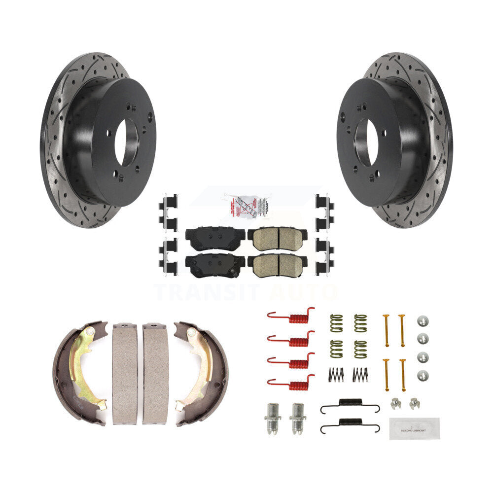 Transit Auto KDA-103702 Disc Brake Kit for 2005-2010 Hyundai Tucson, Kia Sportage - Rear product image