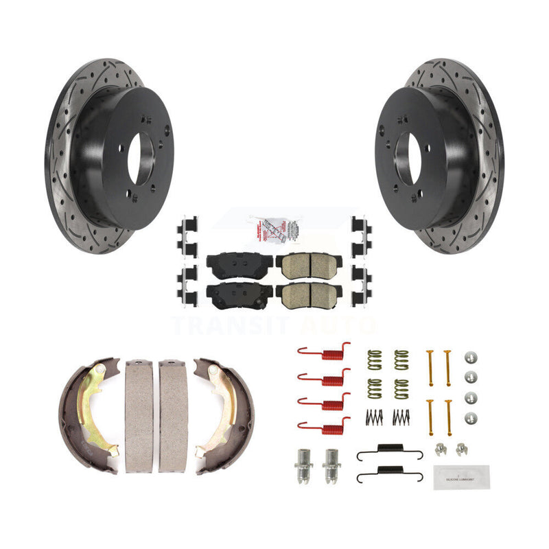 Transit Auto KDA-103702 Disc Brake Kit for 2005-2010 Hyundai Tucson, Kia Sportage - Rear product image