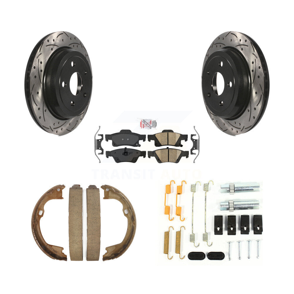 Transit Auto KDA-103707 Disc Brake Kit for 2011-2022 Jeep Grand Cherokee WK, Dodge Durango, Jeep Grand Cherokee - Rear product image