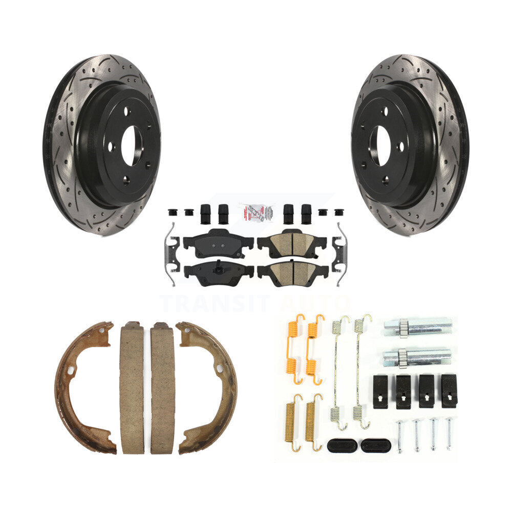 Transit Auto KDA-103708 Disc Brake Kit for 2011-2022 Jeep Grand Cherokee WK, Dodge Durango, Jeep Grand Cherokee - Rear product image