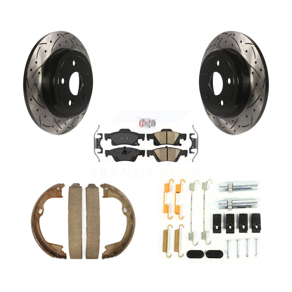 Transit Auto KDA-103709 Disc Brake Kit for 2011-2017 Dodge Durango, Jeep Grand Cherokee - Rear product image