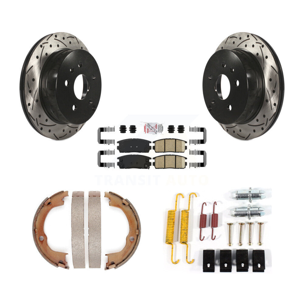 Transit Auto KDA-103716 Disc Brake Kit for 2010-2011 Chevrolet Equinox, GMC Terrain - Rear product image