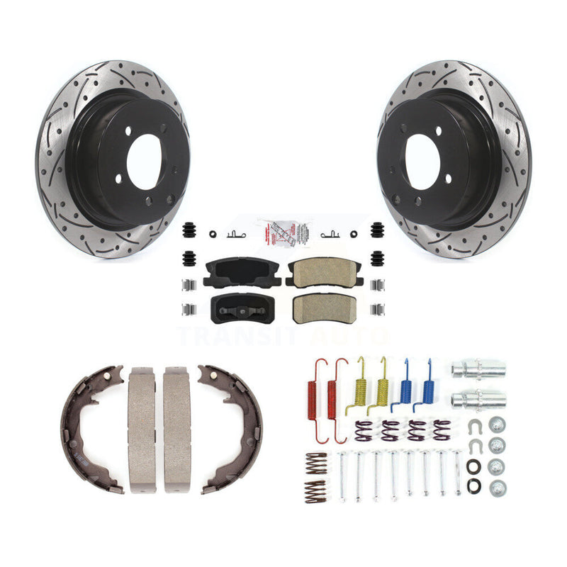 Transit Auto KDA-103725 Disc Brake Kit for 2008-2014 Mitsubishi Lancer, Mitsubishi Outlander, Mitsubishi Outlander Sport & more - Rear product image