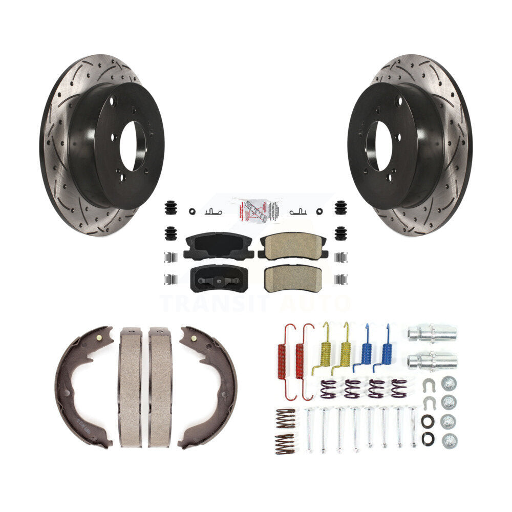 Transit Auto KDA-103731 Disc Brake Kit for 2008-2014 Mitsubishi Lancer, Mitsubishi Outlander - Rear product image