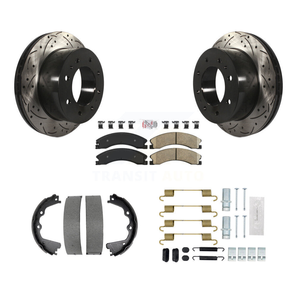 Transit Auto KDA-103747 Disc Brake Kit for 2013-2019 Chevrolet Silverado 2500 HD, GMC Sierra 2500 HD - Rear product image