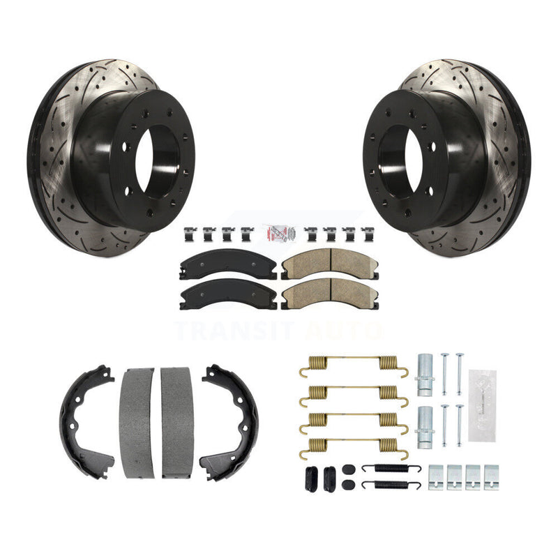 Transit Auto KDA-103747 Disc Brake Kit for 2013-2019 Chevrolet Silverado 2500 HD, GMC Sierra 2500 HD - Rear product image