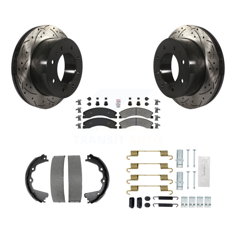 Transit Auto KDA-103749 Disc Brake Kit for 2013-2019 Chevrolet Silverado 2500 HD, GMC Sierra 2500 HD - Rear product image