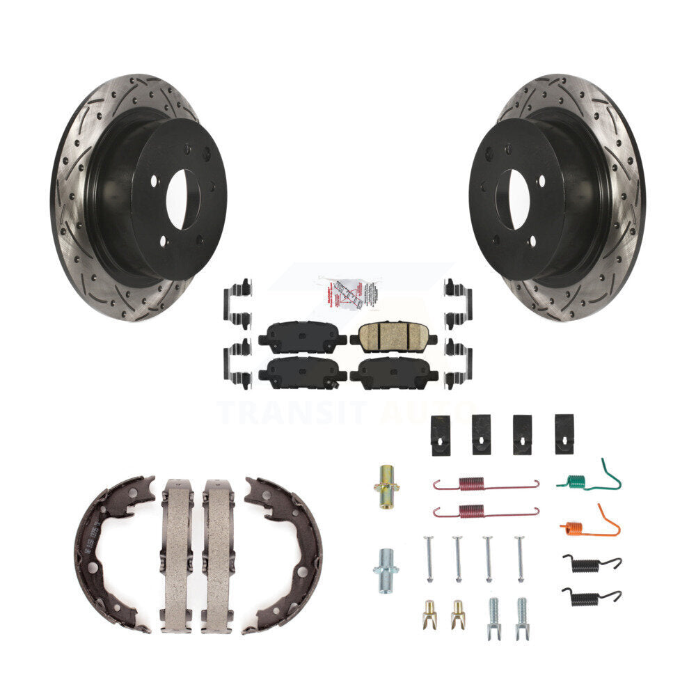 Transit Auto KDA-103750 Disc Brake Kit for 2007-2019 Nissan Juke, Nissan Sentra - Rear product image