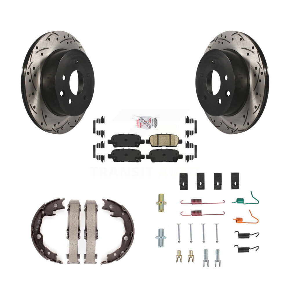 Transit Auto KDA-103752 Disc Brake Kit for 2008-2022 Nissan LEAF, Nissan Juke, Nissan Rogue Select & more - Rear product image