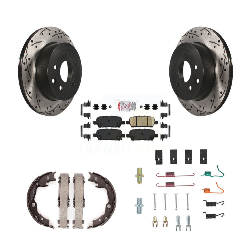 Transit Auto KDA-103753 Disc Brake Kit for 2008-2022 Nissan LEAF, Nissan Juke, Nissan Rogue Select & more - Rear product image