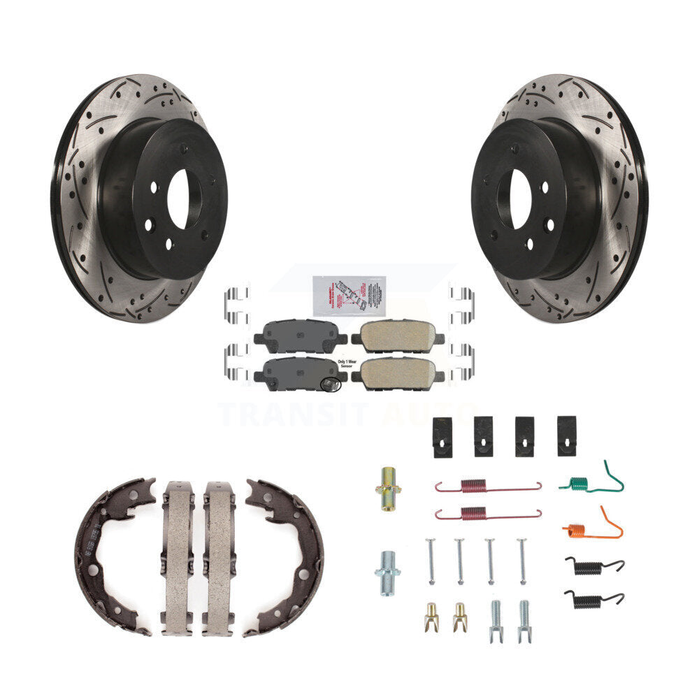 Transit Auto KDA-103754 Disc Brake Kit for 2008-2022 Nissan LEAF, Nissan Juke, Nissan Rogue Select & more - Rear product image