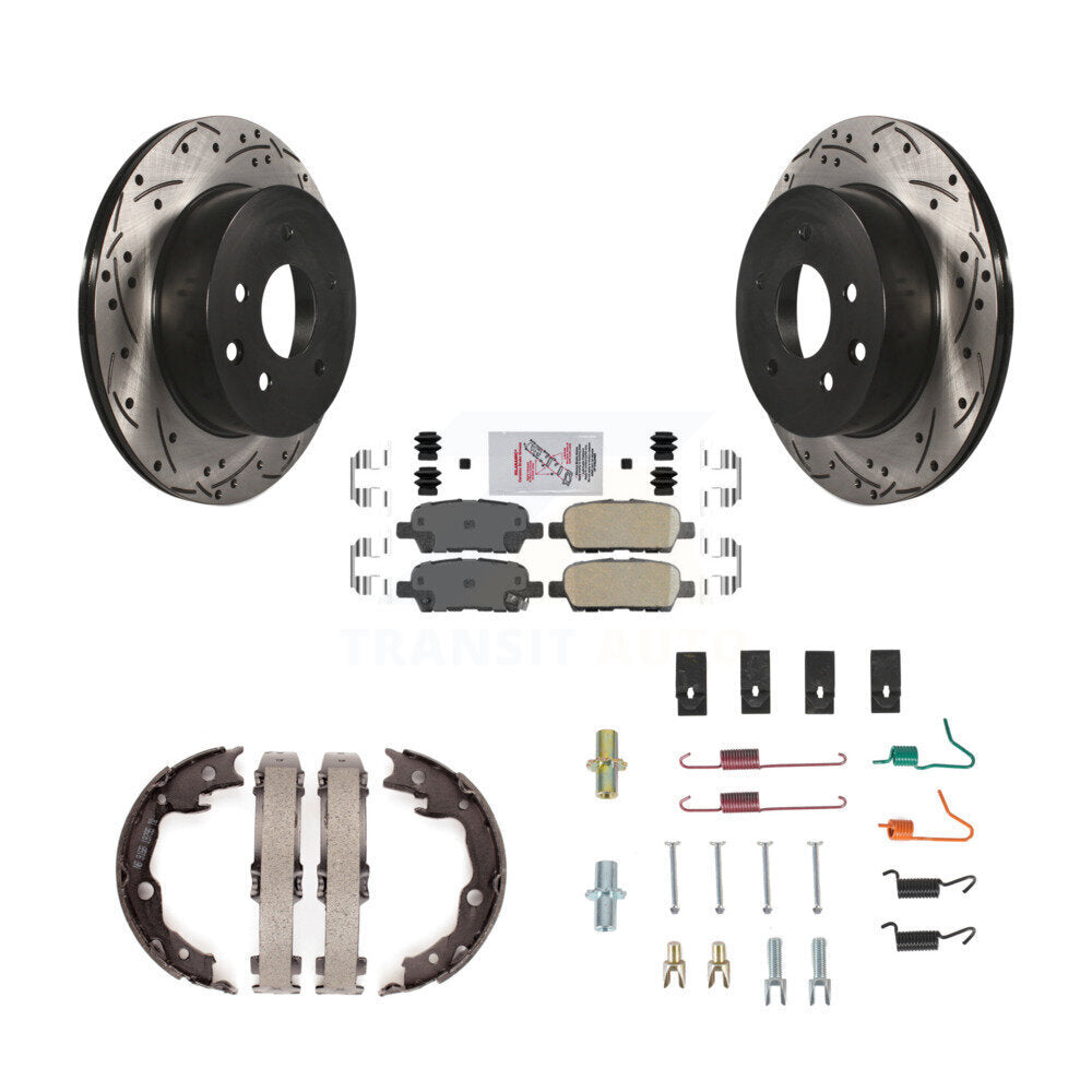 Transit Auto KDA-103755 Disc Brake Kit for 2008-2022 Nissan LEAF, Nissan Juke, Nissan Rogue Select & more - Rear product image